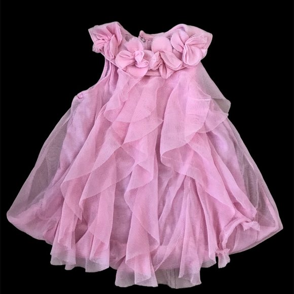 Baby Girl Dresses Lot of 3 First Impressions & Unbranded 6-9 Months, Pre-Owned - Picture 6 of 7